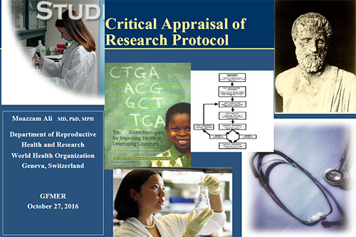 Critical appraisal of research protocol - Moazzam Ali