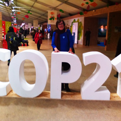 Dr. Heli Bathija attending the COP21 in Paris, France