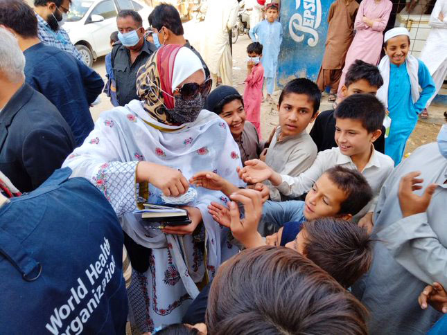 Wear a mask campaign, Karachi, Pakistan - Sara Zuberi Salman
