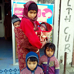 Pulse polio immunization at Government Trauma Hospital, Lawaypora, Srinagar, Kashmir, India - Syed Manzoor Kadri