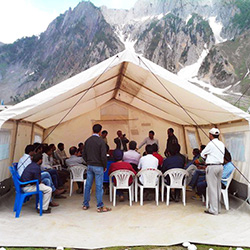 Training session at Baltal, Ganderbal, India at an altitude of 3000m - Syed Manzoor Kadri
