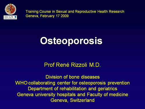 Osteoporosis - René Rizzoli