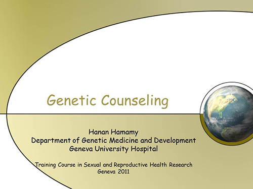 Genetic counseling
