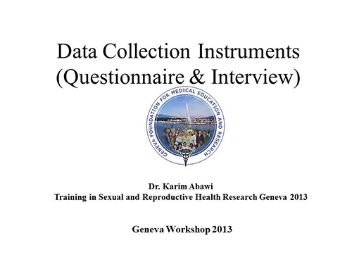Data collection instruments (questionnaire and interview) - Karim Abawi