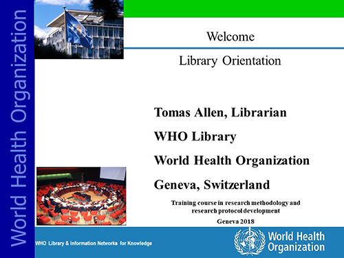 WHO Library - Tomas Allen