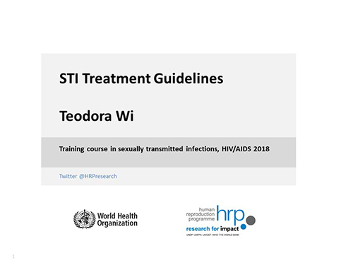 STI treatment guidelines - Teodora Wi