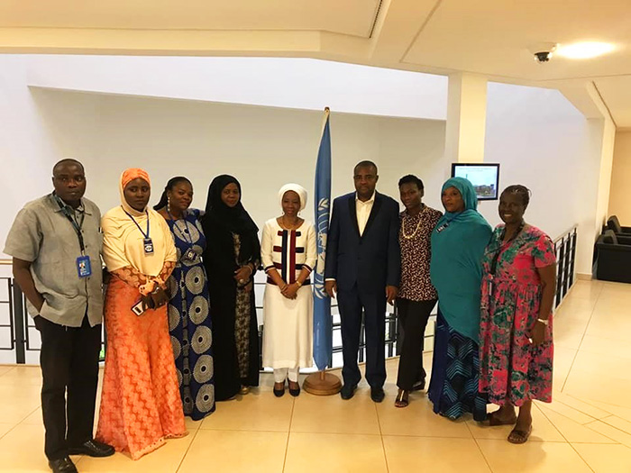 Courtesy visit of female Cabinet members of Abuja Municipal Area Council to United Nations for Women, Nigeria - Abiodun Essiet