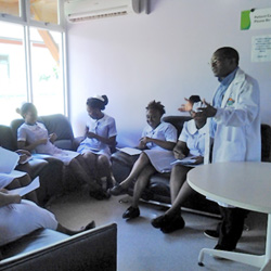 Teaching breastfeeding and lactation management at Scarborough General Hospital in Tobago - Agbai Dimgba