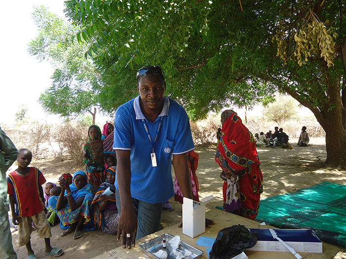 Immunization activities of pregnant women and children in a remote village on the border of eastern Chad and the Darfour region of Sudan - Bonheur Dounebaine