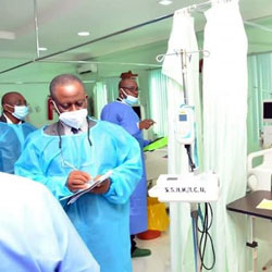 The visit of Accreditation Team from the West African College of Surgeons, Maiduguri, Nigeria - Bunu Goso Umara