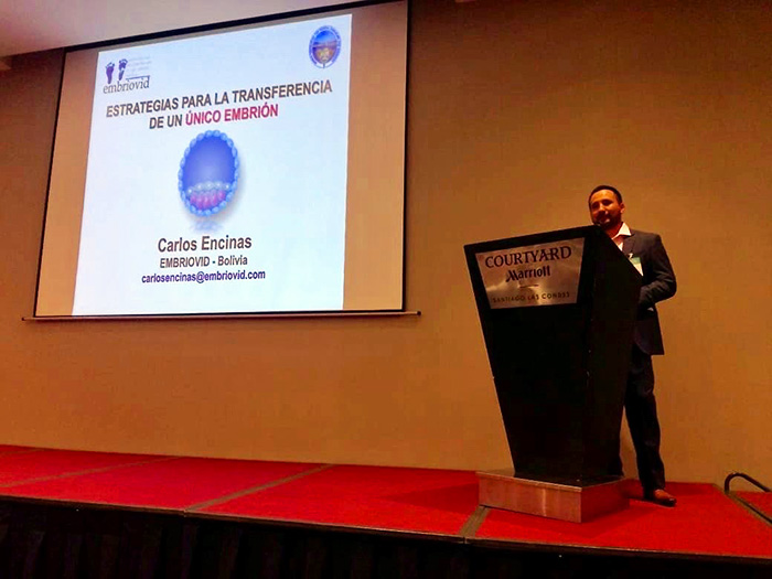 Regional Congress of the Latin American Network of Assisted Reproduction and the Chilean Society of Reproductive Medicine, Santiago, Chile - Carlos Encinas