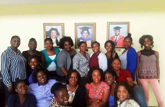 A workshop for midwives, UWI School of Nursing, Mona, Jamaica - Cynthia Pearl Pitter