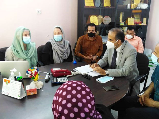 Meeting with the Minister of Health, Aden, Yemen - Ishraq Al-Subaee