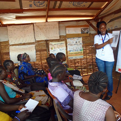 Awareness session with adolescent girls, Wau State, South Sudan - Joyce Donato