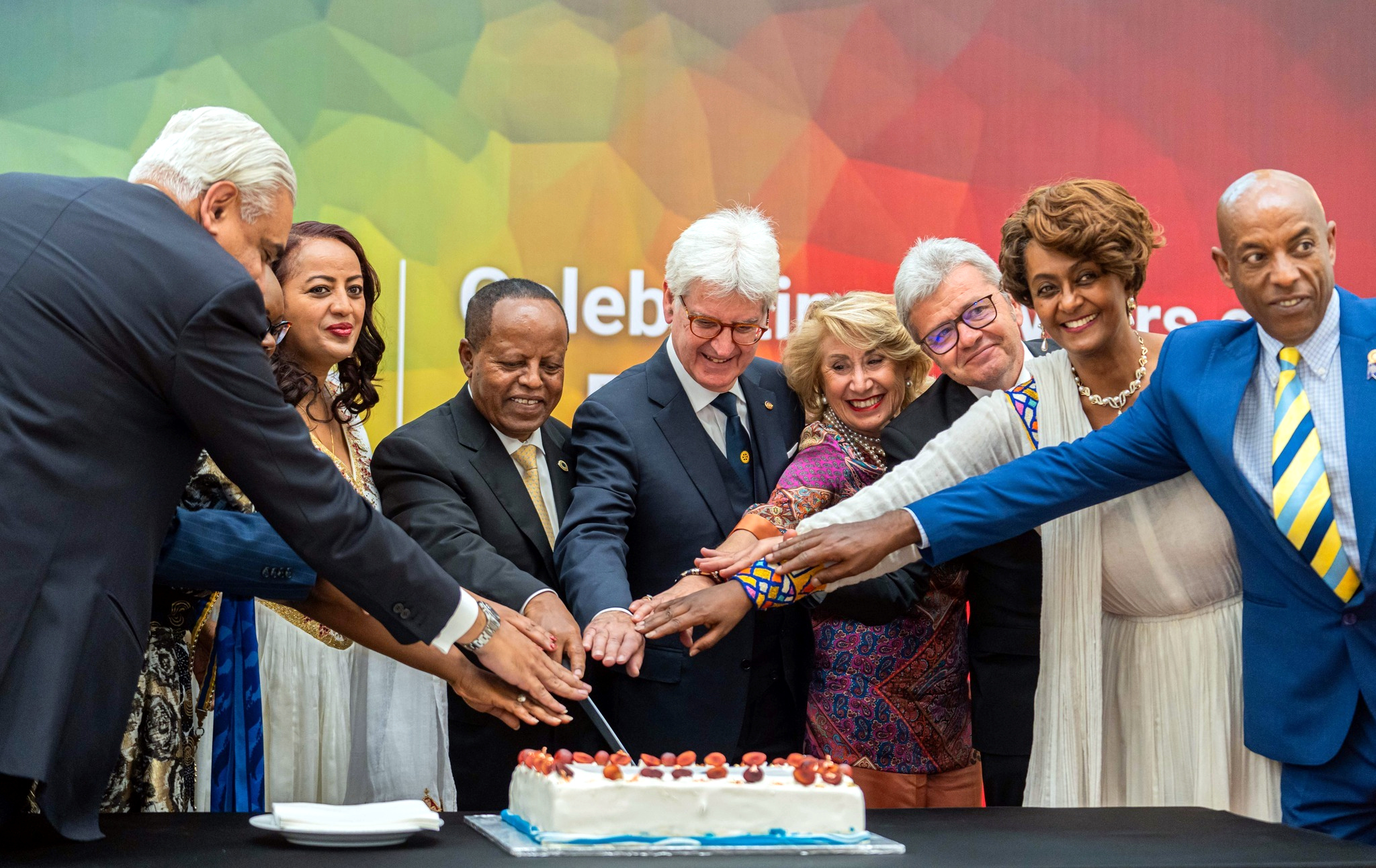 Visit of the Rotary International President to Ethiopia - Mengistu Asnake