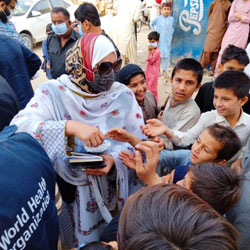 Wear a mask campaign, Karachi, Pakistan - Sara Zuberi Salman