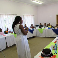 A training workshop for GLOW (Girls Leading Our World) in Mafeteng District, Lesotho - Tsitsi Gwenzi