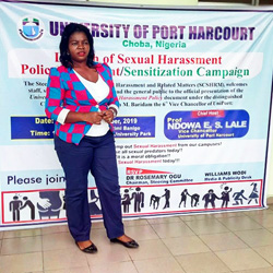 Policy document against sexual harassment, University of Port Harcourt, Choba, Nigeria - Vivian Ogbonna