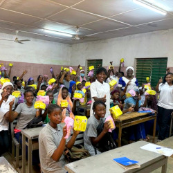 Menstrual hygiene awareness conference, Goughin, Burkina Faso - Yasmine Sunita Sawadogo