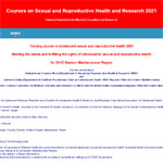 Training Course in Adolescent Sexual and Reproductive Health 2021 for WHO Eastern Mediterranean Region