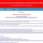 Training Course in Family Planning 2021